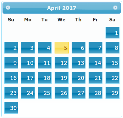 calendar with different themes