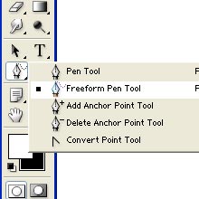 location of freeform pen tool