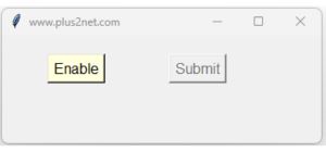 state attribute to disable a button in Tkinter
