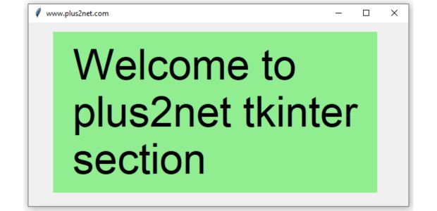 Tkinter Message widget