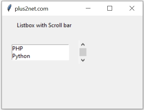 Tkinter Listbox with Scrollbar using grid layout